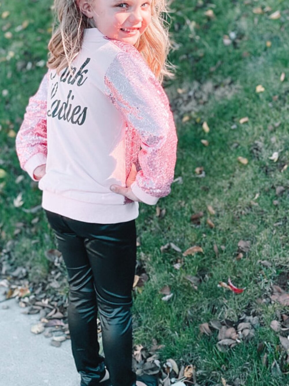 Pink Ladies Inspired Halloween Costume For Toddler Girls - Picture 9 of 16